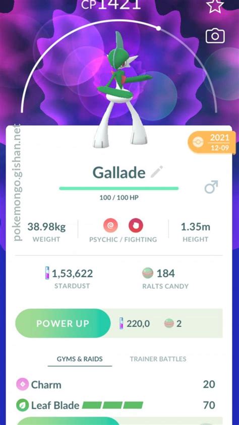 build gallade|Gallade (Pokémon GO) .